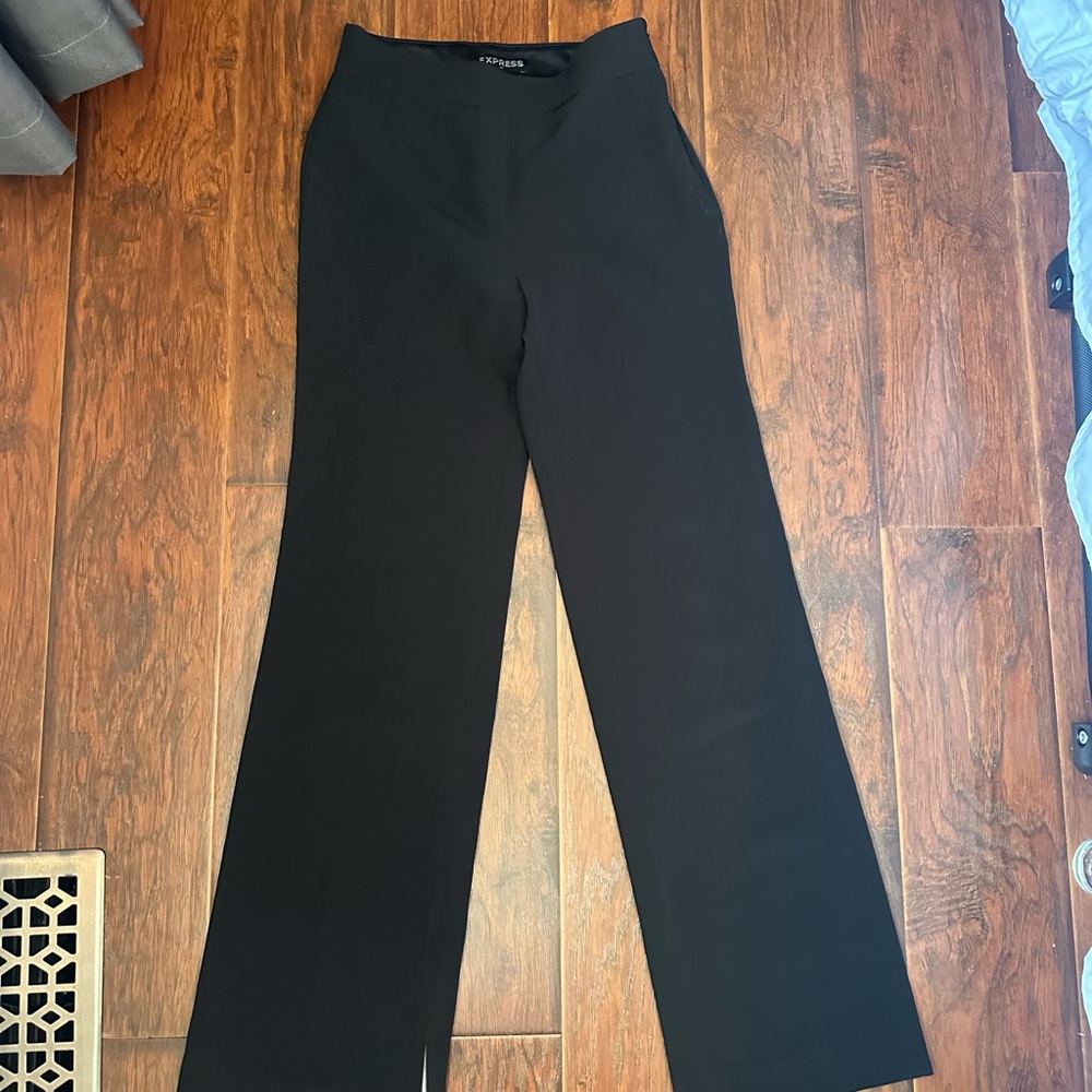 Express Black Women's Wide-Leg Dress Pants